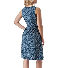 Aventura Cali Organic Cotton Scoop Neck Sleeveless Fit & Flare Dress