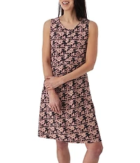 Aventura Cali Organic Cotton Scoop Neck Sleeveless Fit & Flare Dress