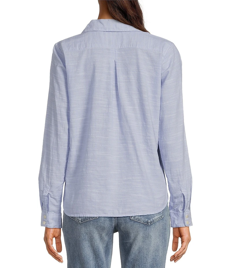 Aventura Devon Organic Cotton Collared Long Sleeve Top