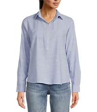 Aventura Devon Organic Cotton Collared Long Sleeve Top
