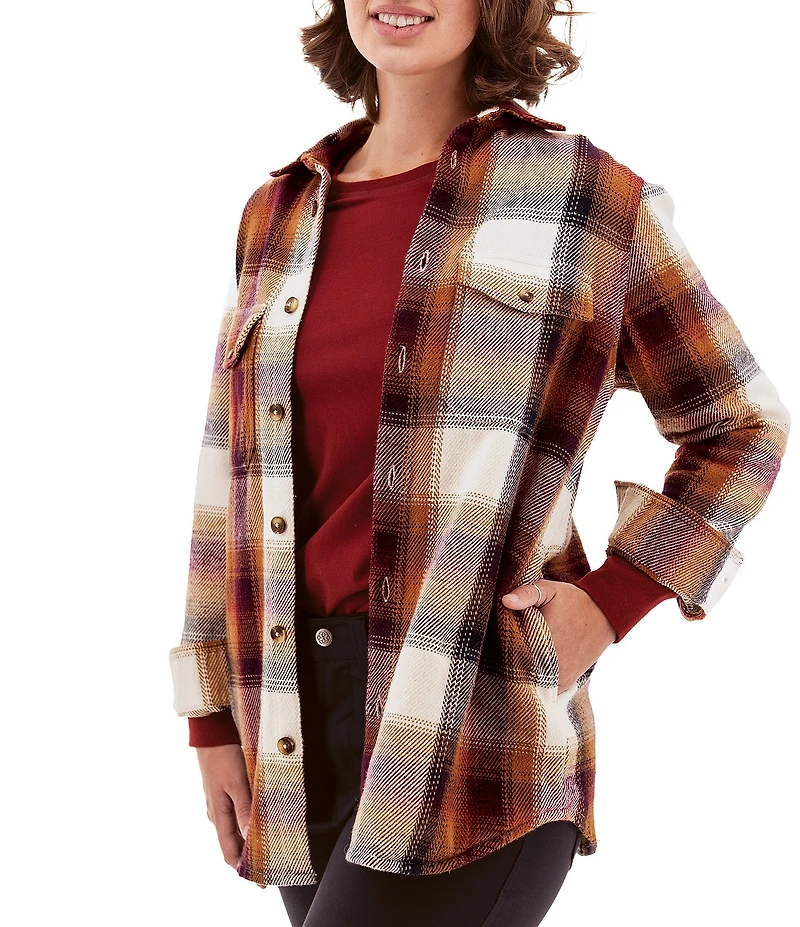 Aventura Overton Big Collared Long Sleeve Blanket Shirt
