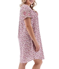 Aventura Portofino Woven Split V-Neck Swing Dress