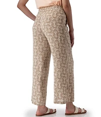 Aventura Sorrento Crepe Woven Wide Leg Crop Pants