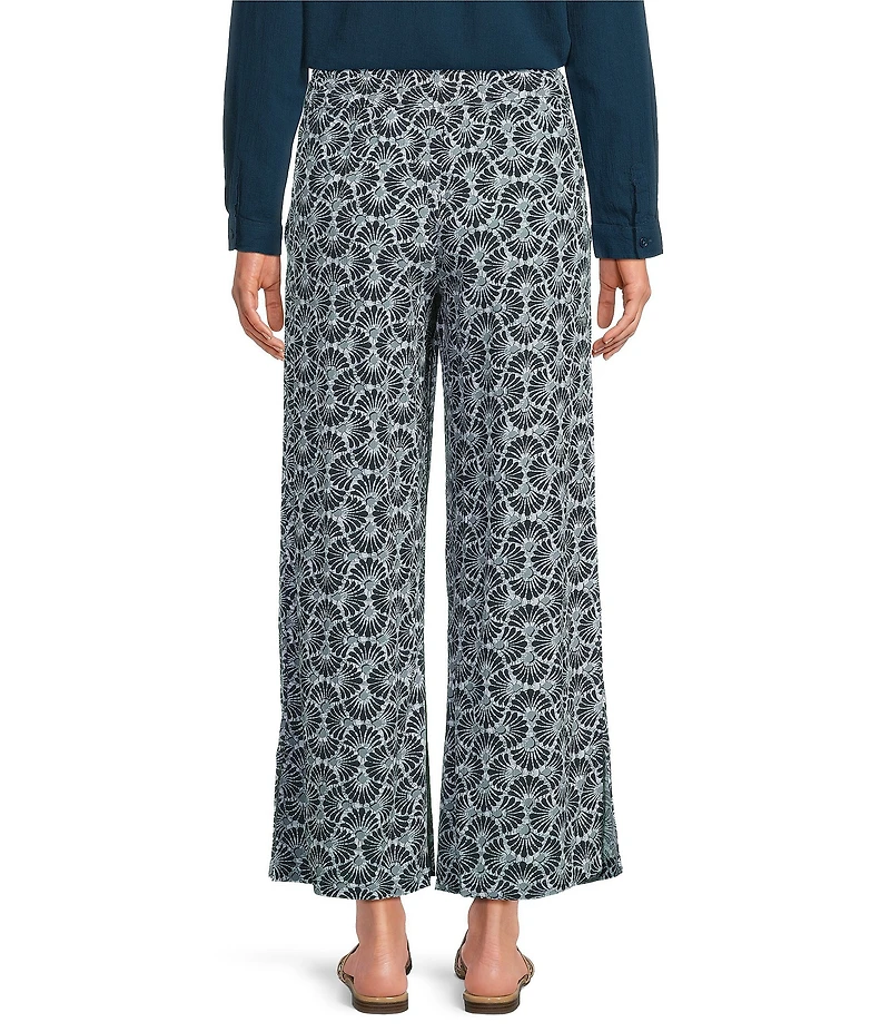 Aventura Sorrento Crepe Woven Wide Leg Crop Pants