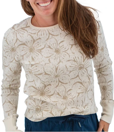 Aventura Sylvan Printed Long Sleeve Crew Neck Top