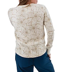 Aventura Sylvan Printed Long Sleeve Crew Neck Top
