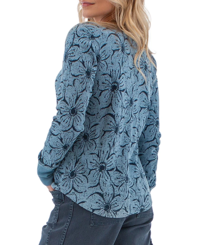 Aventura Sylvan Printed Long Sleeve Crew Neck Top
