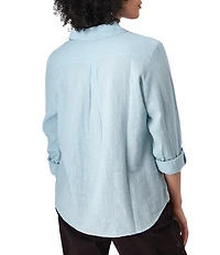 Aventura The Laken Organic Cotton Roll-Tab Sleeve Popover Top