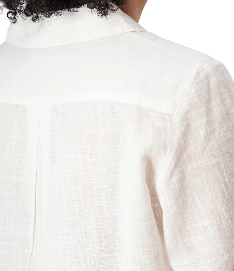 Aventura The Laken Organic Cotton Roll-Tab Sleeve Popover Top