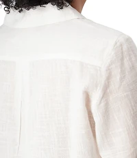 Aventura The Laken Organic Cotton Roll-Tab Sleeve Popover Top