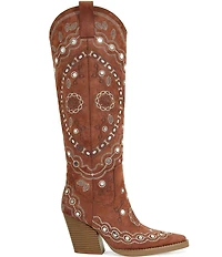 Azalea Wang Aamina Studded Tall Western Boots