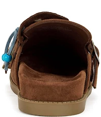 Azalea Wang Abeille Tassel Beaded Clogs