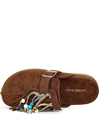 Azalea Wang Abeille Tassel Beaded Clogs