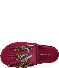 Azalea Wang Abeille Tassel Beaded Clogs