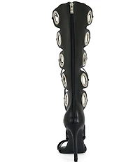 Azalea Wang Agathon Tall Shaft Lace Up Grommet Gladiator Sandals