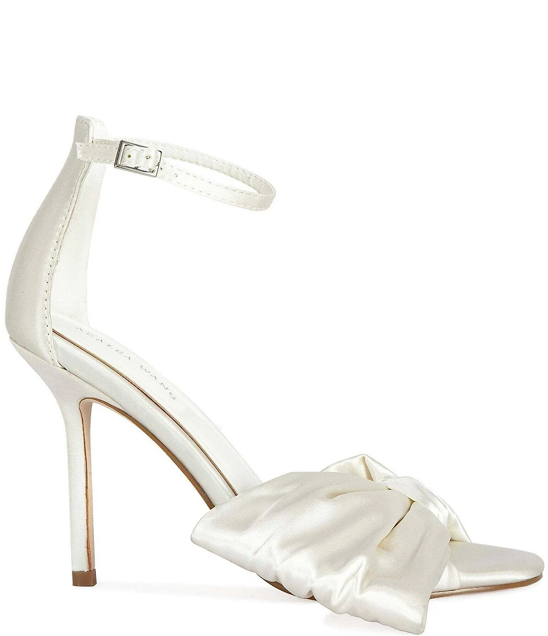 Azalea Wang Albena Ankle Strap Statement Bow Dress Sandals