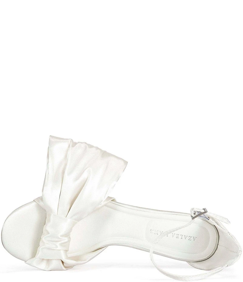 Azalea Wang Albena Ankle Strap Statement Bow Dress Sandals