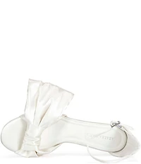 Azalea Wang Albena Ankle Strap Statement Bow Dress Sandals