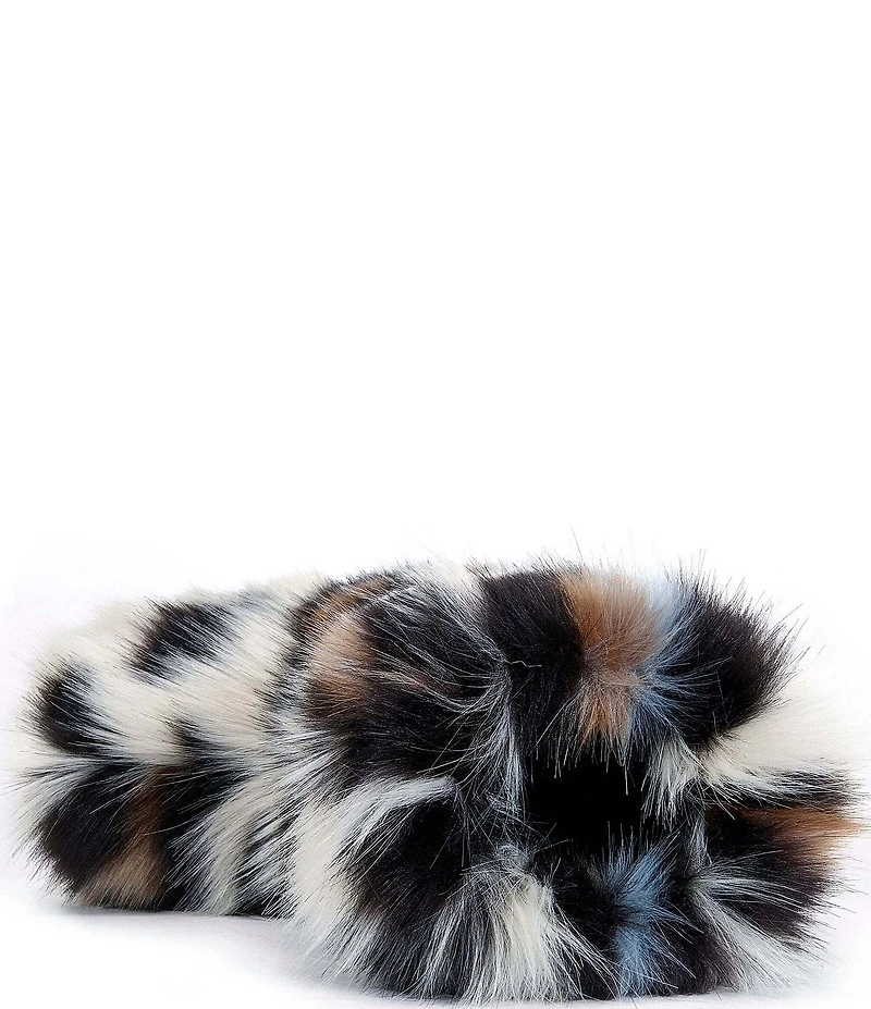 Azalea Wang Albert Leopard Print Faux Fur Platform Boots