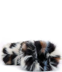 Azalea Wang Albert Leopard Print Faux Fur Platform Boots