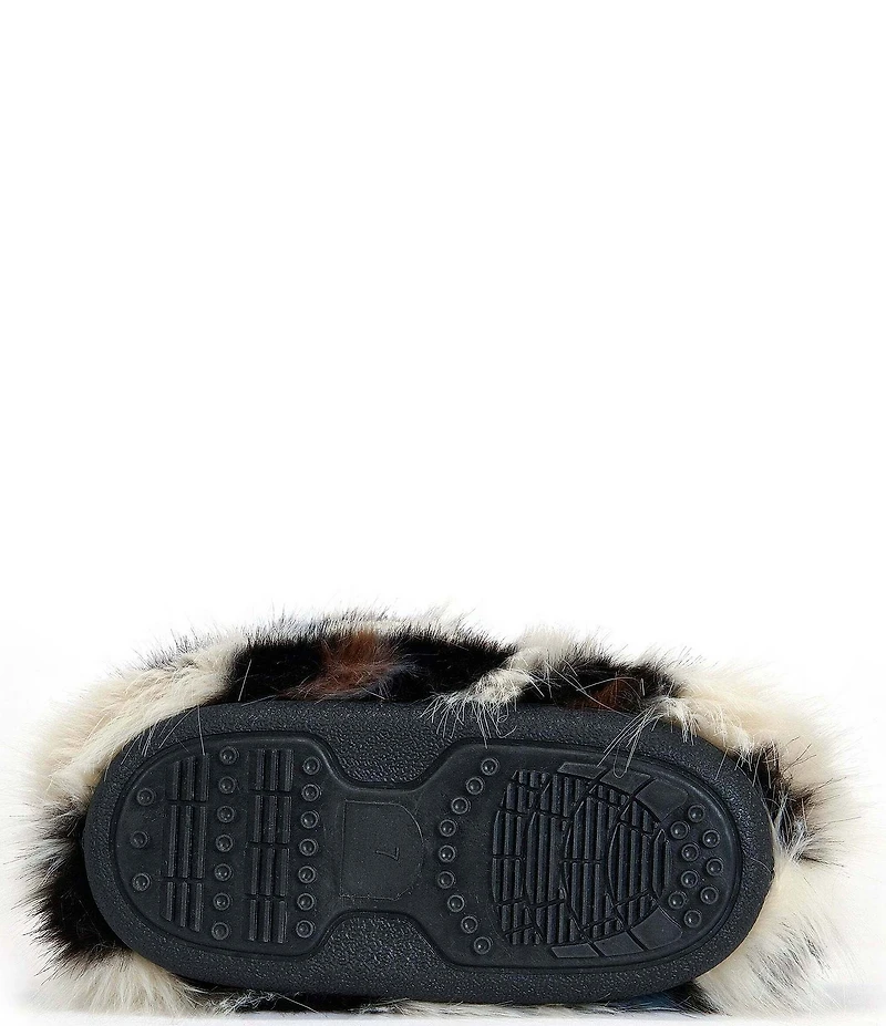 Azalea Wang Albert Leopard Print Faux Fur Platform Boots