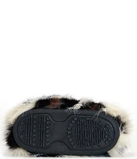 Azalea Wang Albert Leopard Print Faux Fur Platform Boots