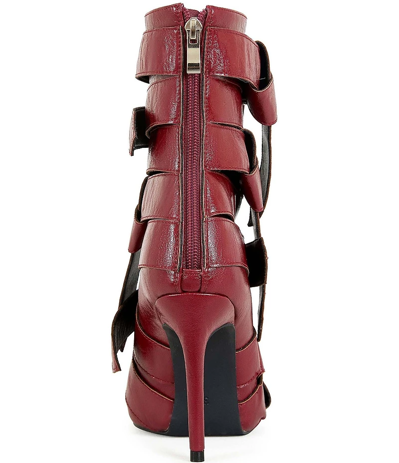 Azalea Wang Alcetas Buckled Straps Pointed Toe Booties