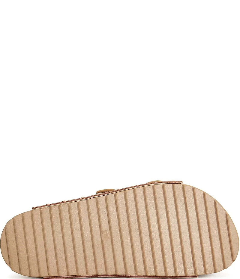 Azalea Wang Algedi Studded Grommet Platform Slide Sandals