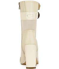 Azalea Wang Allona Patchwork Croco Accent Booties