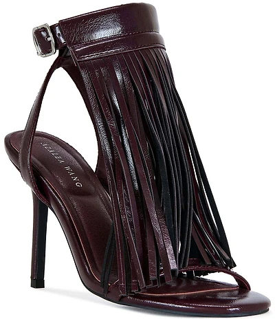 Azalea Wang Antique Fringed Dress Sandals