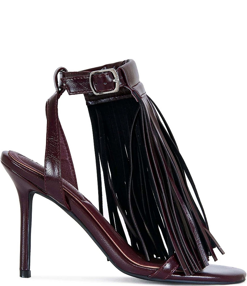 Azalea Wang Antique Fringed Dress Sandals