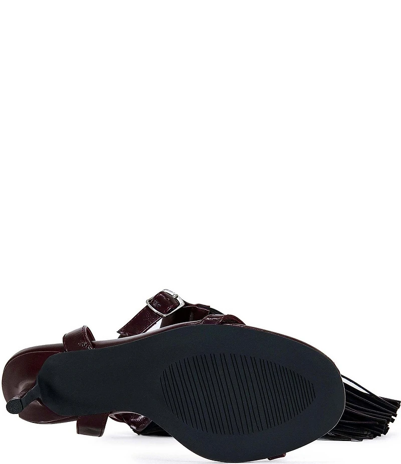 Azalea Wang Antique Fringed Dress Sandals