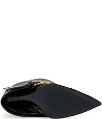 Azalea Wang Antonina Faux Suede Belted Fold Over Tall Boots