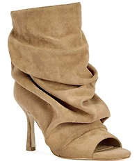 Azalea Wang Apex Slouch Shaft Peep Toe Booties