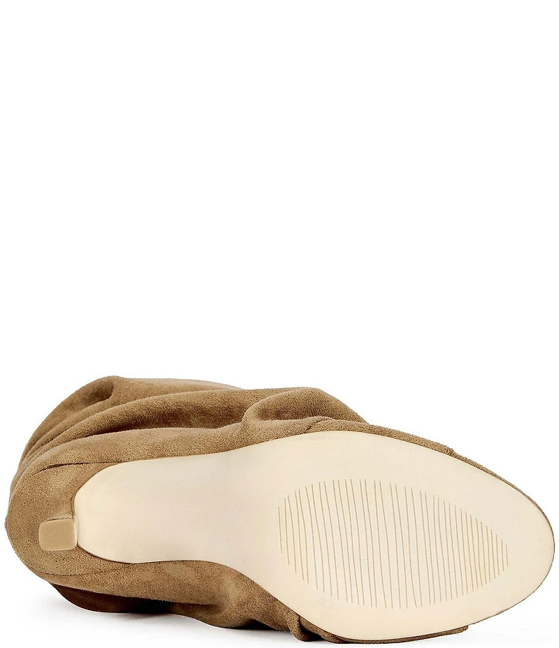 Azalea Wang Apex Slouch Shaft Peep Toe Booties