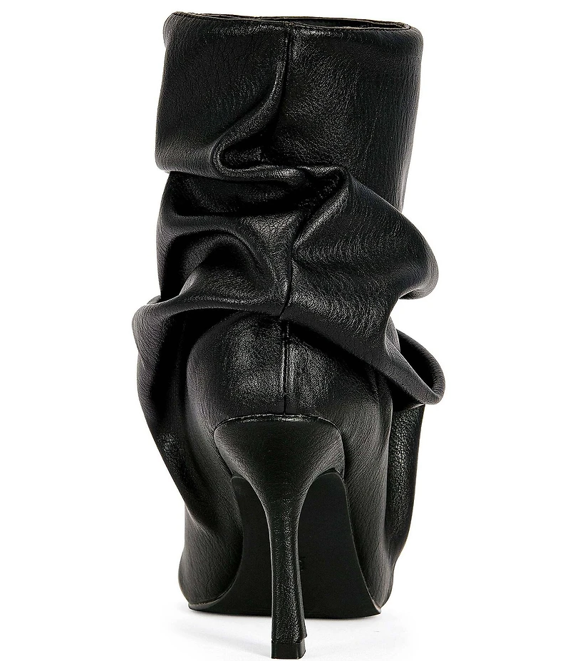 Azalea Wang Apex Slouch Shaft Peep Toe Booties
