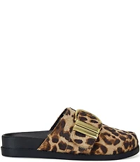 Azalea Wang Archibald Leopard Haircalf Clogs