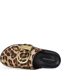 Azalea Wang Archibald Leopard Haircalf Clogs