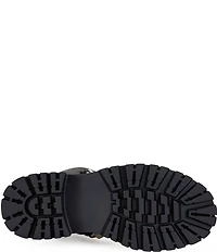 Azalea Wang Arjun Lace Detail Zip Combat Boots
