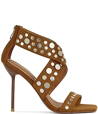 Azalea Wang Arte Studded Square Toe Stiletto Dress Sandals