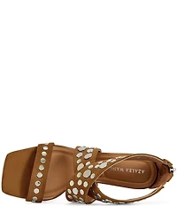 Azalea Wang Arte Studded Square Toe Stiletto Dress Sandals