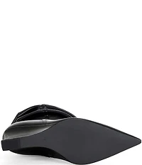 Azalea Wang Asaf Scrunch Shaft Pointed Toe Wedge Mid Calf Boots