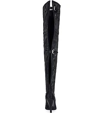 Azalea Wang Backer Thing Slit Back High Pointed Toe Boots