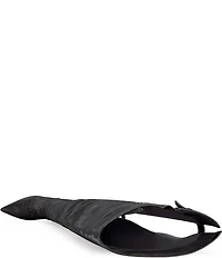 Azalea Wang Backer Thing Slit Back High Pointed Toe Boots