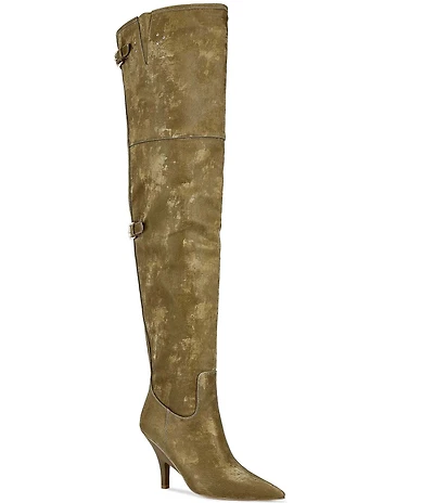 Azalea Wang Backer Thing Slit Back High Pointed Toe Boots