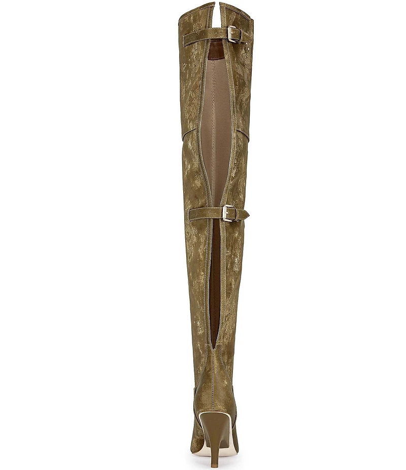 Azalea Wang Backer Thing Slit Back High Pointed Toe Boots