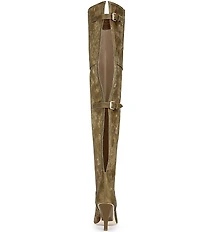 Azalea Wang Backer Thing Slit Back High Pointed Toe Boots