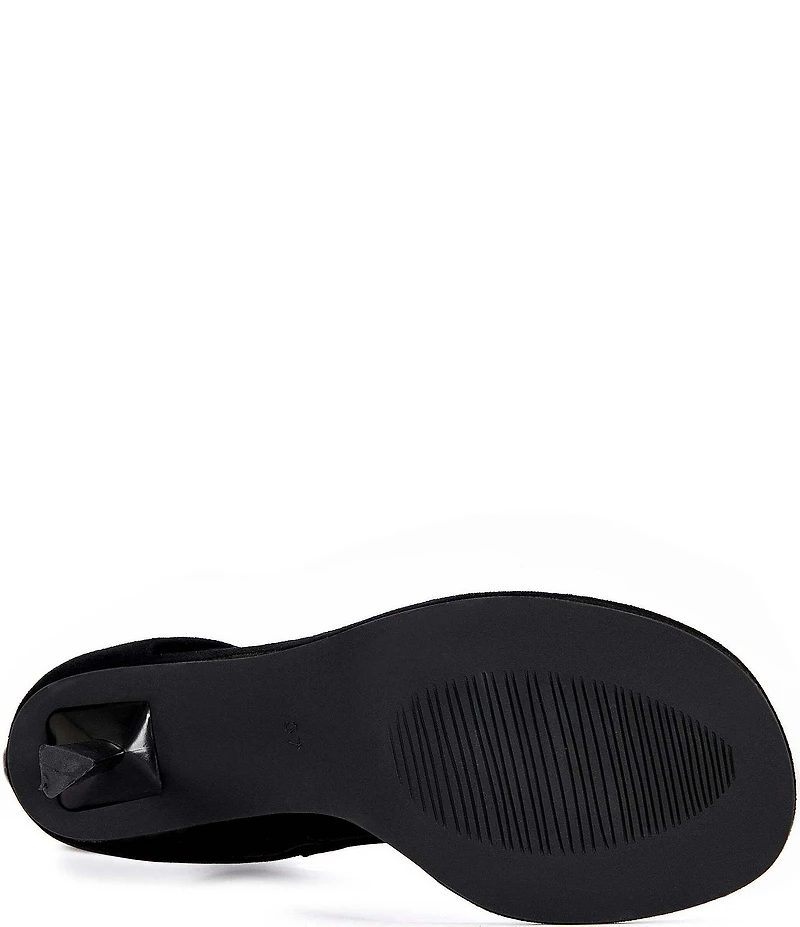 Azalea Wang Baina Stiletto Thong Grommet Booties