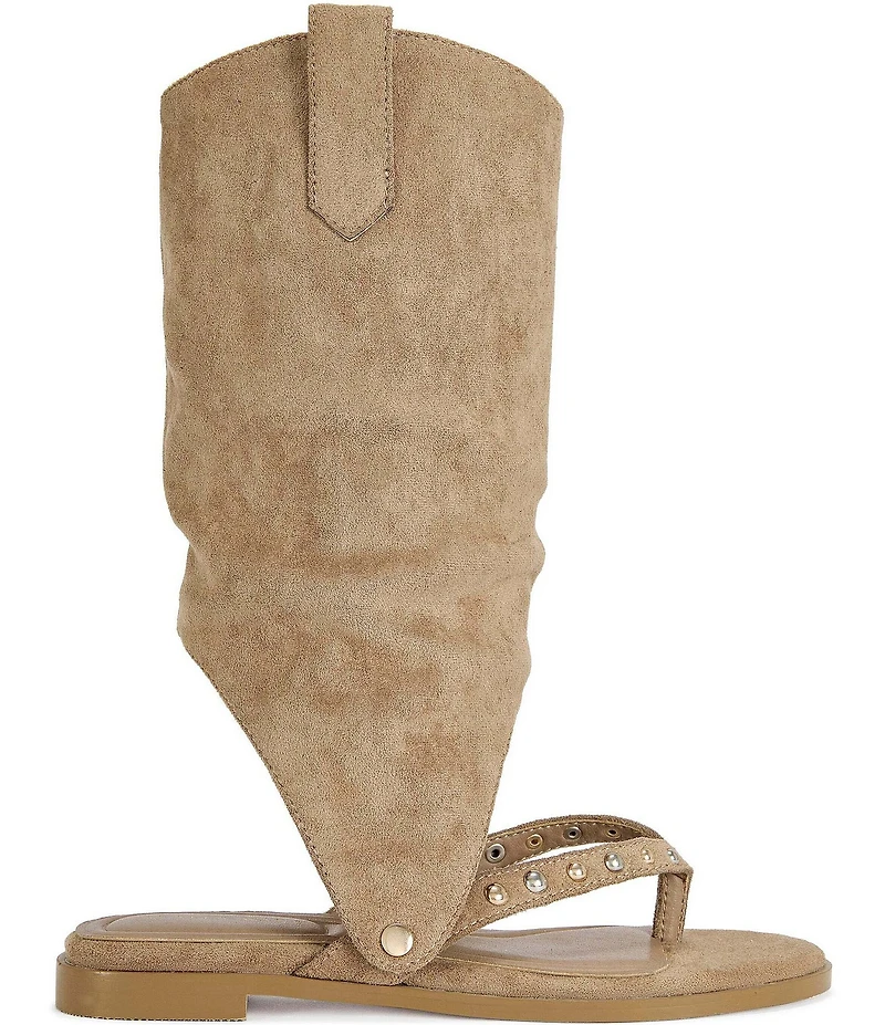 Azalea Wang Barrera Studded Thong Sandals