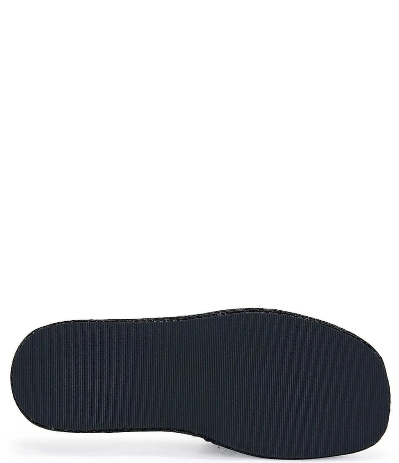 Azalea Wang Baste Woven Jewel Embellished Platform Slide Sandals